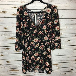 American Eagle Outfitters Black Floral Dress